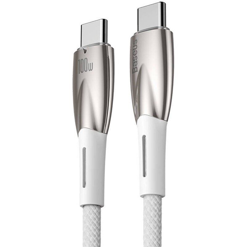 Kabel USB-C - USB-C BASEUS Glimmer 100W 2 m Biały