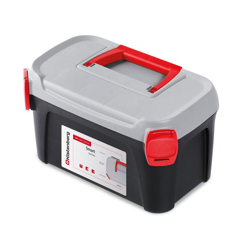 Skrzynka narzędziowa KISTENBERG Smart 40 KSM40 Szaro-czerowny
