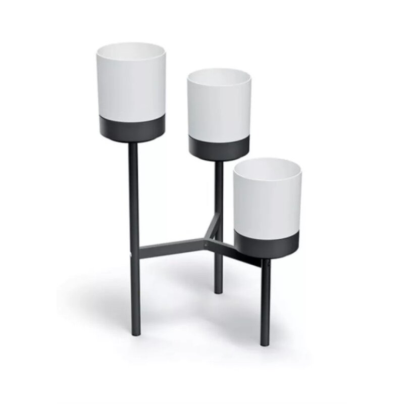 Kwietnik PROSPERPLAST Bloomie Stand IKD3L-S449 54 x 49 x 80.5 cm Czarno-biały