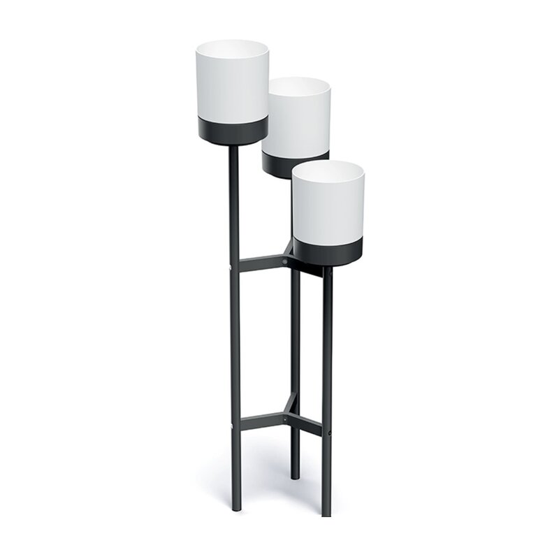 Kwietnik PROSPERPLAST Bloomie Stand IKD3H-S449 42 x 39.5 x 125 cm Czarno-biały
