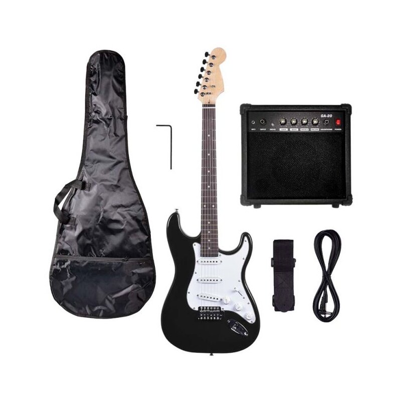 Zestaw gitarowy NN Eg Set Black + Wzmacniacz + Etui, Czarny