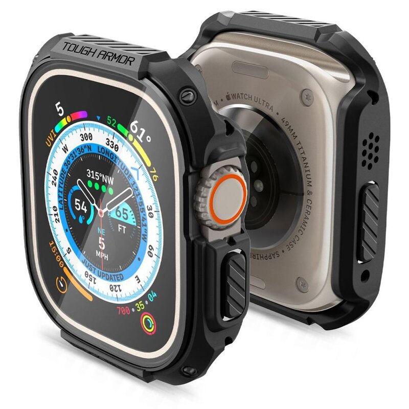 Etui SPIGEN Tough Armor do Apple Watch Ultra 1/2 (49mm) Czarny