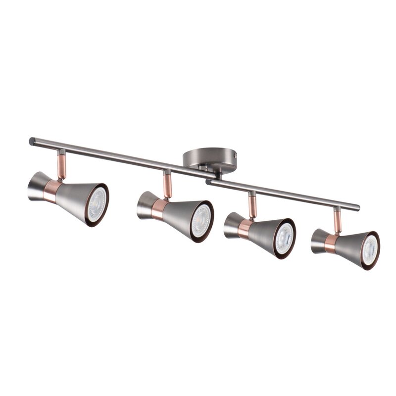 Lampa sufitowa punktowa KANLUX Mileno EL-4I ASR-AN Srebrno-miedziany