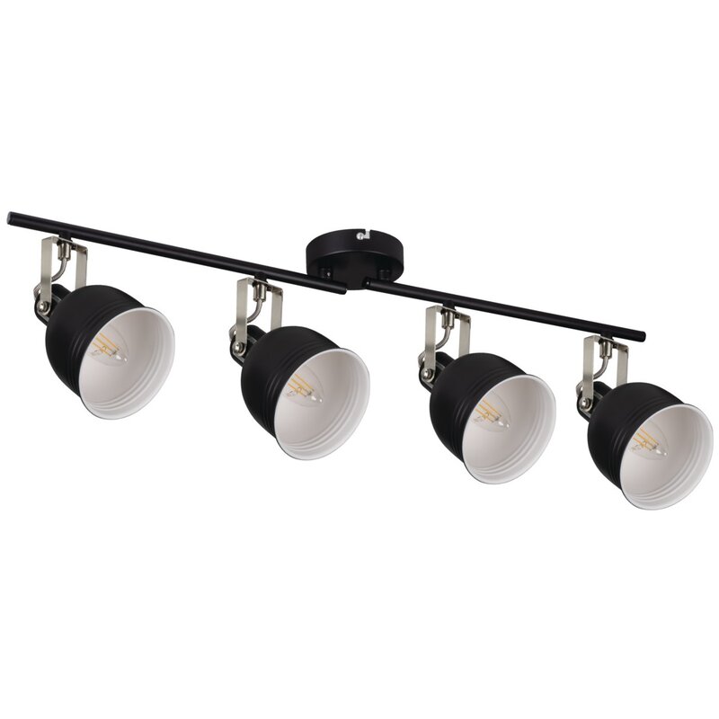 Lampa sufitowa KANLUX Derato EL-4I B-SR Czarno-biały