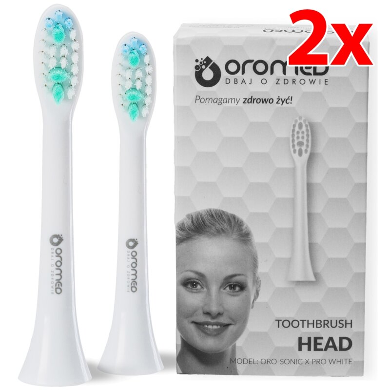 Końcówki do szczoteczek sonicznych OROMED Oro-Sonic X Pro White