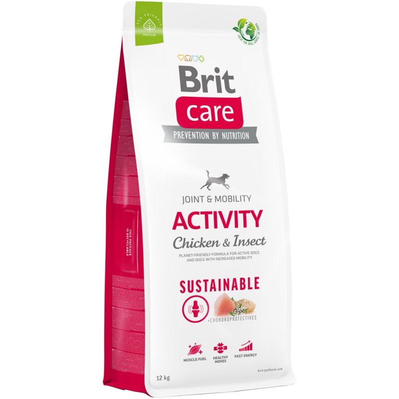 Sucha karma dla psa Brit Care Sustainable Activity Chicken Insect 12kg
