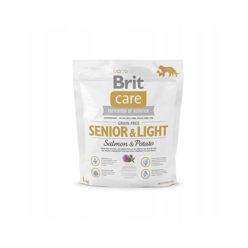 Karma dla psa BRIT CARE Dog Grain-Free Senior & Light Łosoś i ziemniak 1 kg