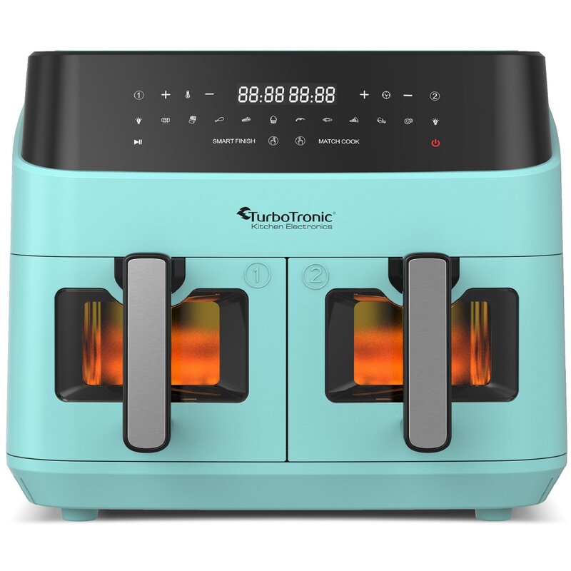 Air Fryer Frytkownica beztłuszczowa TURBOTRONIC TT-DAF6W 2 x 4.5L programator czasowy