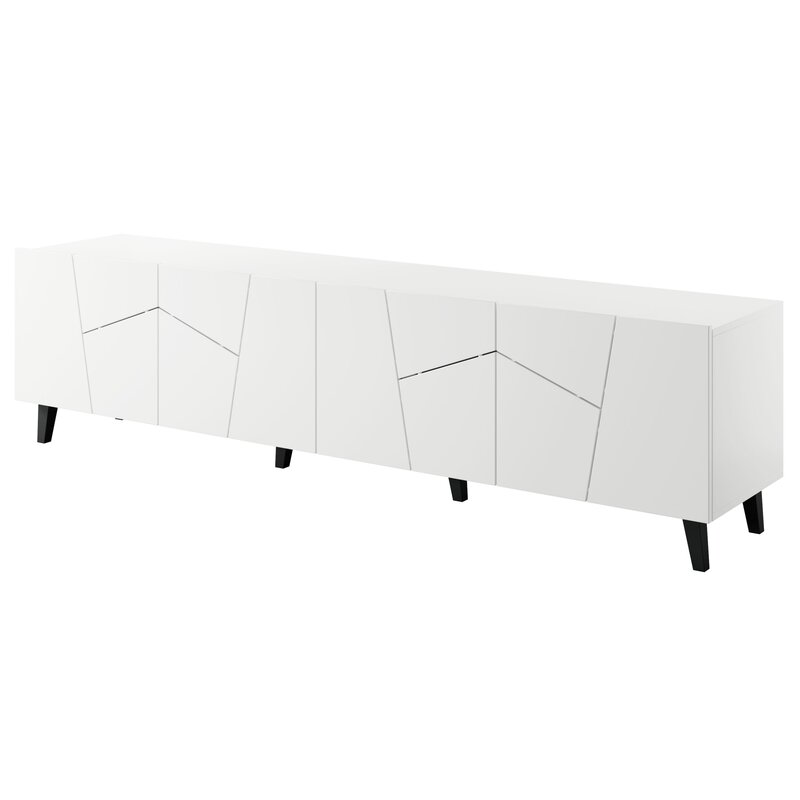 Szafka RTV ETNA 200x42x52 biały mat