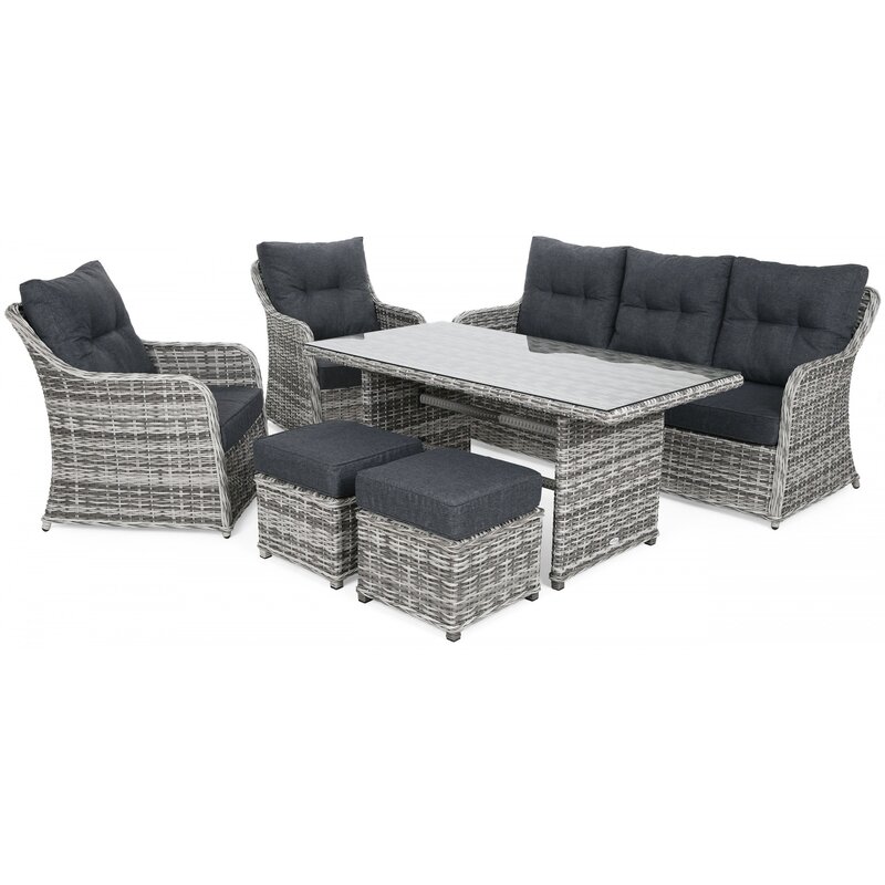 Zestaw mebli ogrodowych HOME & GARDEN Bergamo 456235 Szary