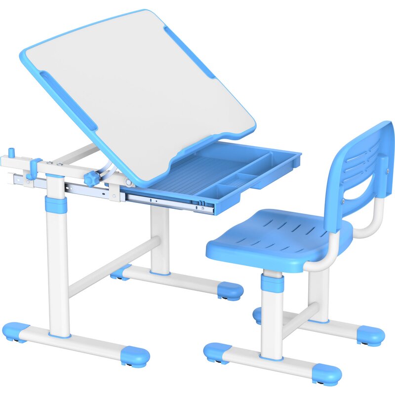 Biurko MOZOS DC-SET + Krzesło Niebieski