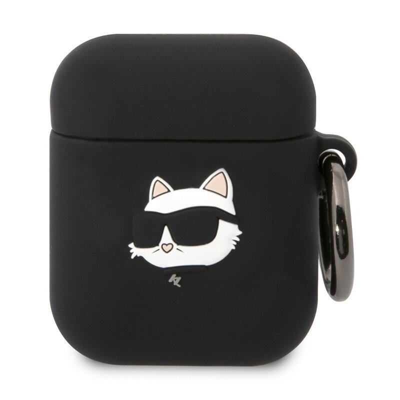 Karl Lagerfeld Silicone Choupette Head 3D KLA2RUNCHK do AirPods 1/2 Czarny