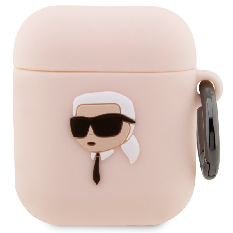Karl Lagerfeld Silicone Karl Head 3D KLA2RUNIKP do AirPods 1/2 Różowy