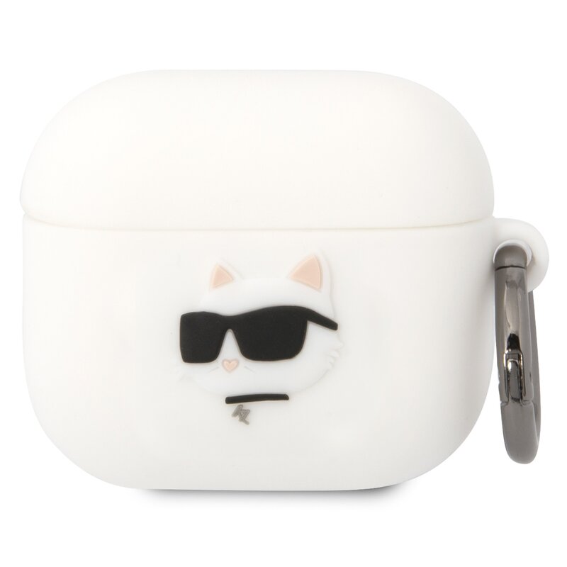 Karl Lagerfeld Silicone Choupette Head 3D do AirPods 3 Biały