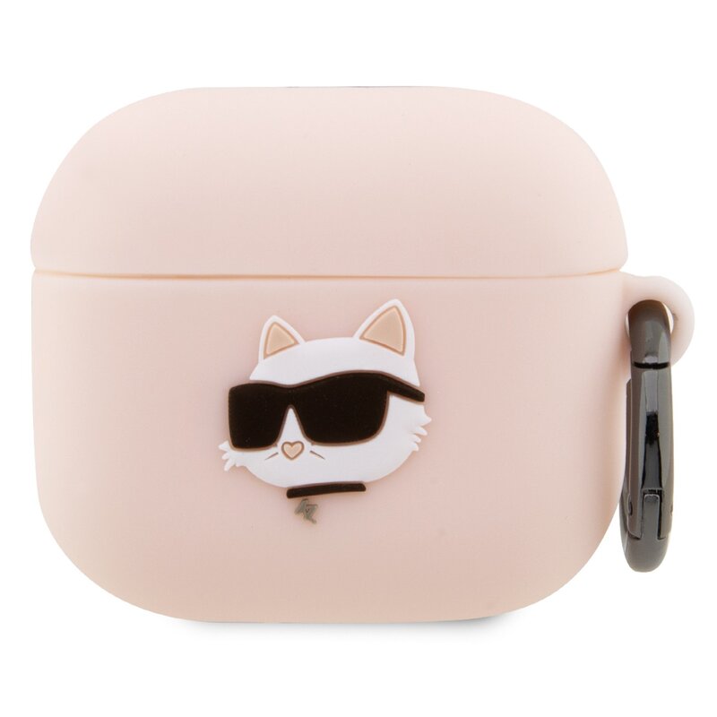 Karl Lagerfeld Silicone Choupette Head 3D do AirPods 3 Różowy