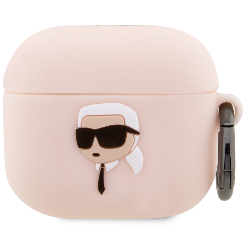 Karl Lagerfeld Silicone Karl Head 3D KLA3RUNIKP do AirPods 3 Różowy