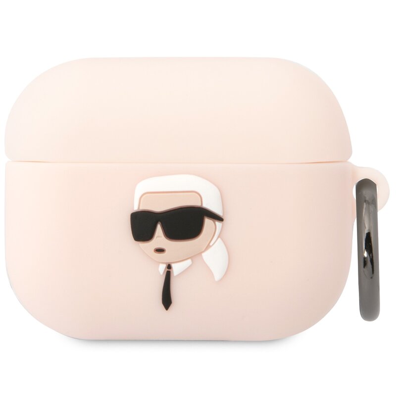 Karl Lagerfeld Silicone Karl Head 3D KLAPRUNIKP do AirPods Pro Różowy