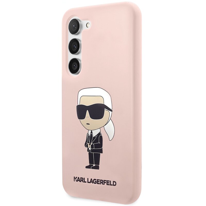 Etui KARL LAGERFELD Silicone Ikonik do Samsung Galaxy S23 Różowy