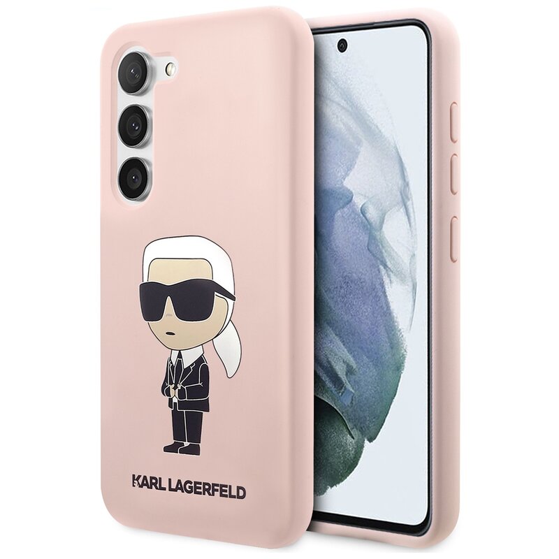 Etui KARL LAGERFELD Silicone Ikonik do Samsung Galaxy S23+ Różowy