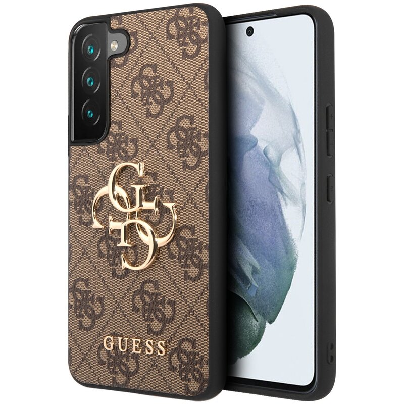 Etui GUESS 4G Big Metal Logo do Samsung Galaxy S23 Brązowy