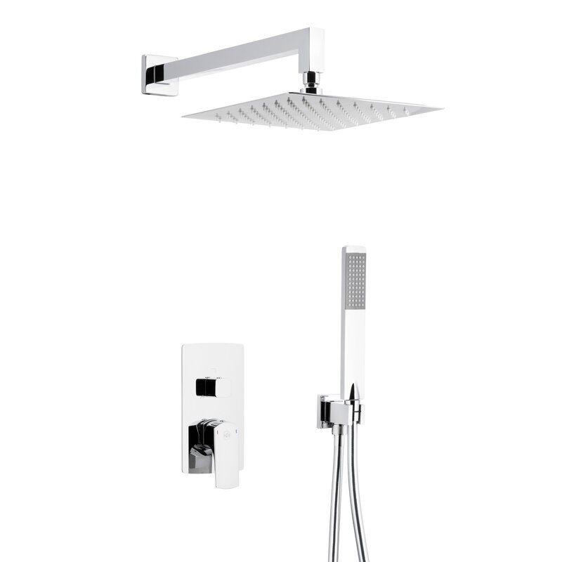 Zestaw prysznicowy podtynkowy KFA ARMATURA Mokait 5539-511-00 z deszczownicą Chrom