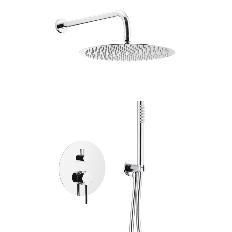Zestaw prysznicowy podtynkowy KFA ARMATURA Moza 5039-501-00 z deszczownicą Chrom