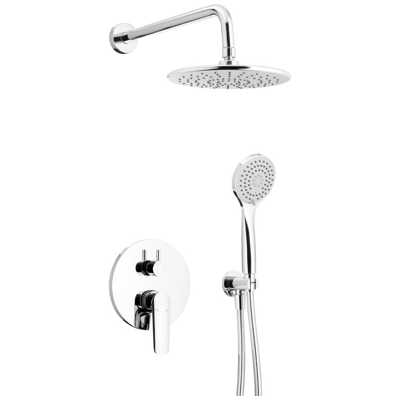 Zestaw prysznicowy podtynkowy KFA ARMATURA Tanzanit 5029-501-00 z deszczownicą Chrom