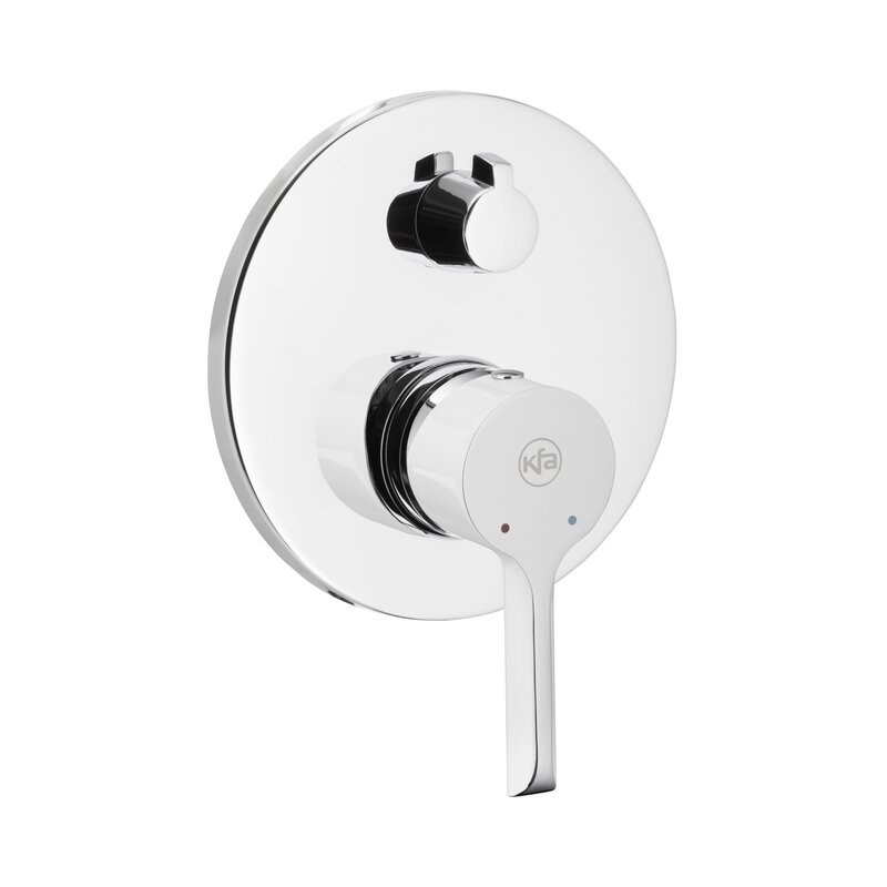 Bateria natryskowa podtynkowa KFA ARMATURA Angelit 4729-410-40 Biały-chrom