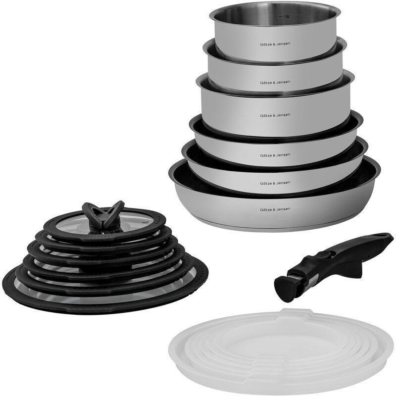 Zestaw garnków GÖTZE & JENSEN Verona FCS975 (19 elementów)