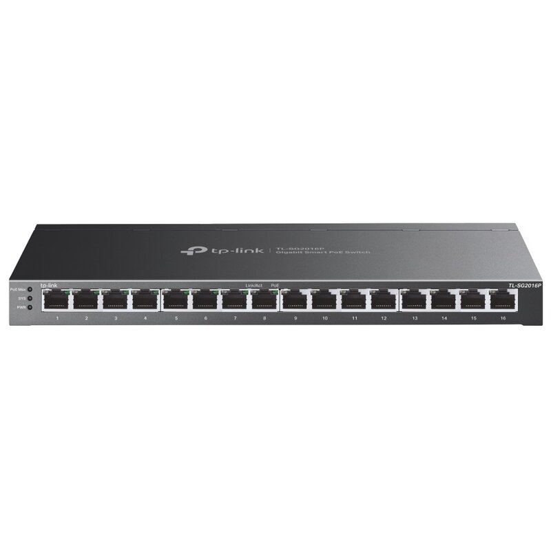 Switch TP-LINK TL-SG2016P Gigabit Ethernet, 16 portów, Funkcja PoE, Zarządzalny