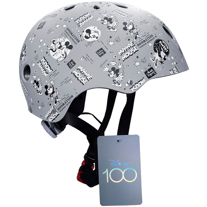 Kask DISNEY Minnie Pattern D100 Szary dla Dzieci (rozmiar M)