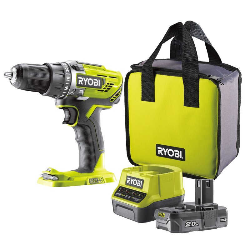 Wiertarko-wkrętarka RYOBI R18DD3-120S