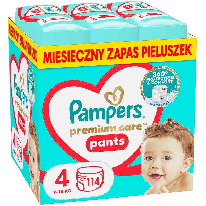 Pieluchomajtki PAMPERS Premium Care Pants 4 (114 szt.)