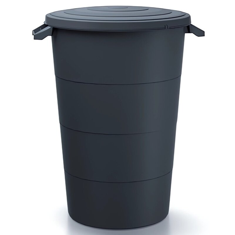 Pojemnik gospodarczy PROSPERPLAST Smooth IDSM80U-S433 80L Antracytowy