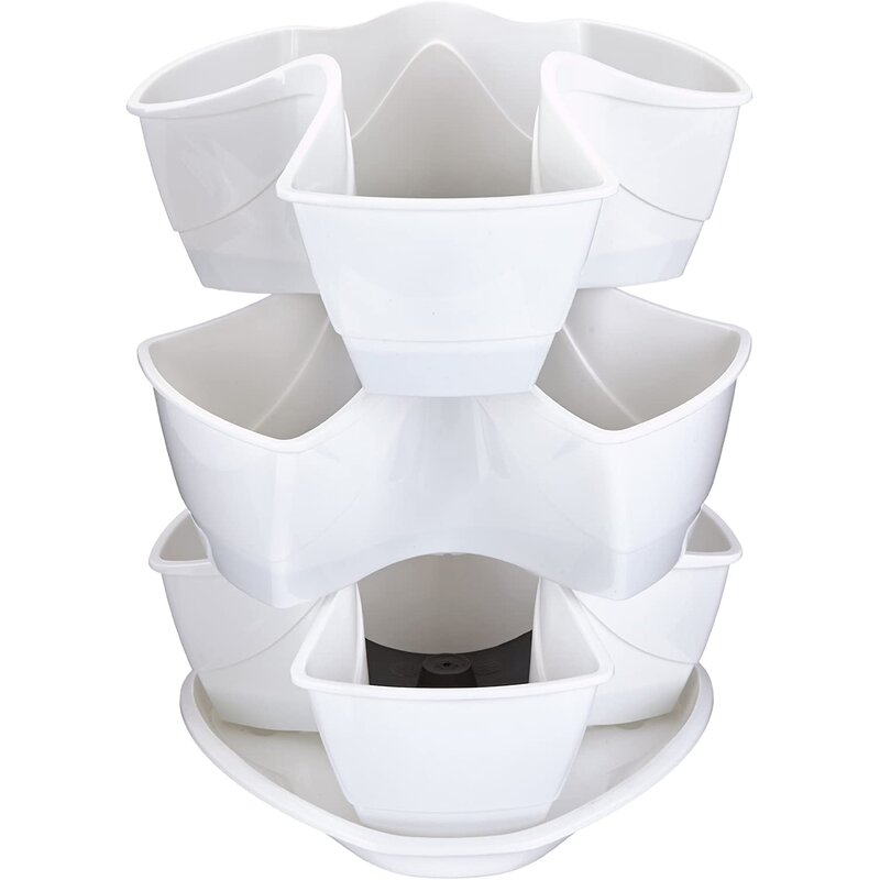 Doniczka PROSPERPLAST Coubi DKN3003-S449 9L Biały