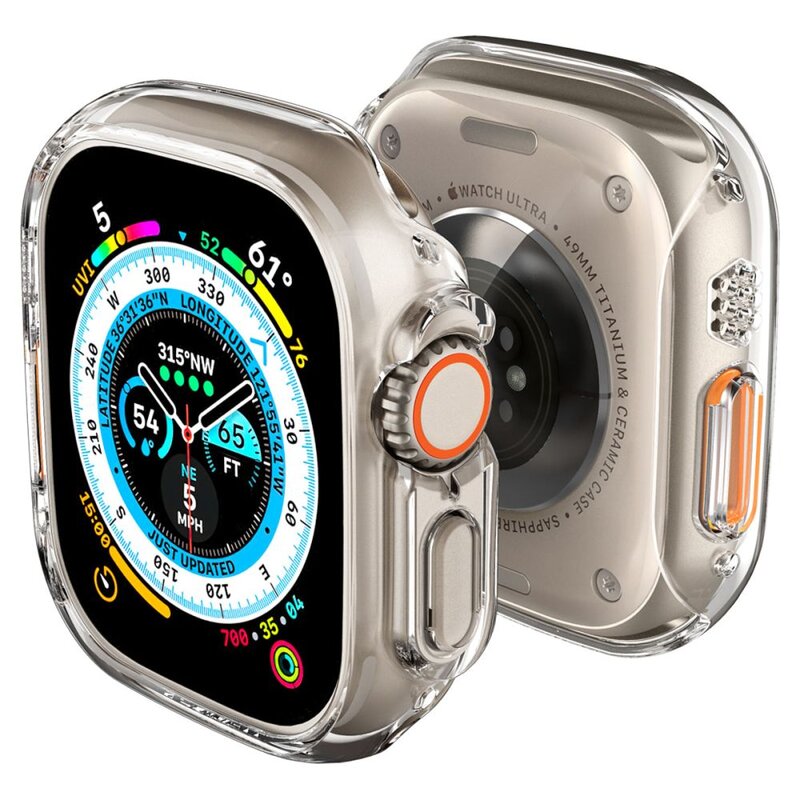 Etui SPIGEN Thin Fit do Apple Watch Ultra 1/2/3 (49mm) Przezroczysty