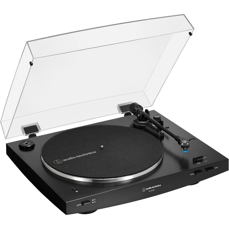 Gramofon AUDIO-TECHNICA AT-LP3XBT Czarny, Automatyczny, Napęd paskowy, Bluetooth, Prędkość odtw. 33 1/3, 45 obr./min