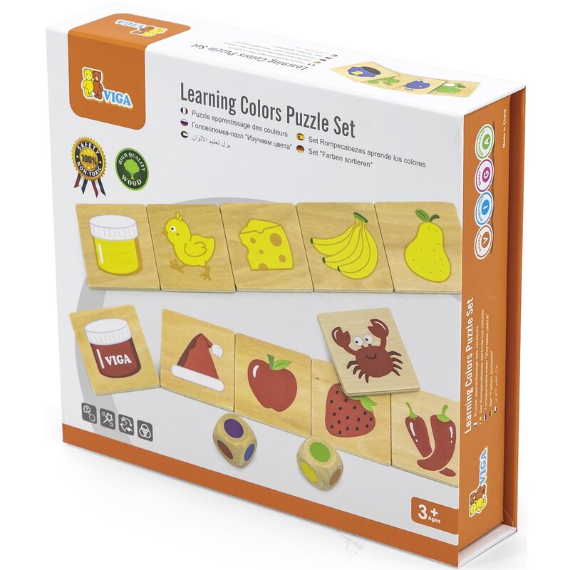 Puzzle VIGA Learn From Fun Nauka kolorów 44505 (36 elementów)