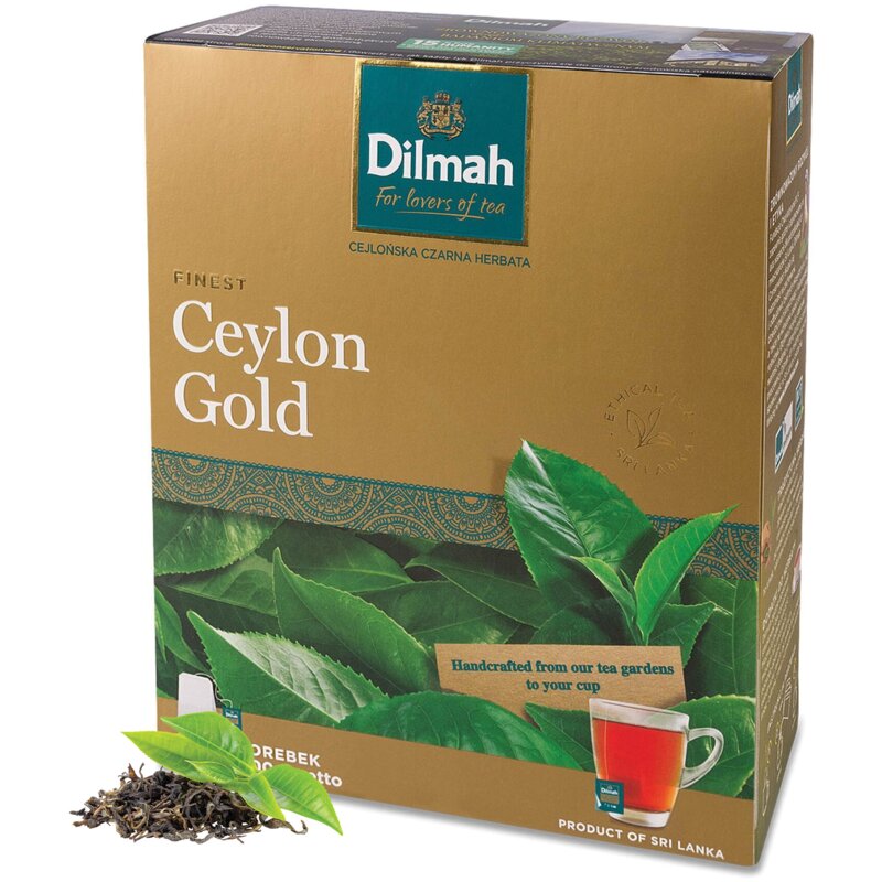 Herbata czarna w saszetkach DILMAH Ceylon Gold (100 sztuk)