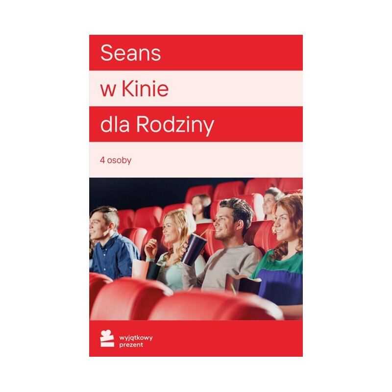 Karta podarunkowa WYJĄTKOWY PREZENT Seans w Kinie dla Rodziny