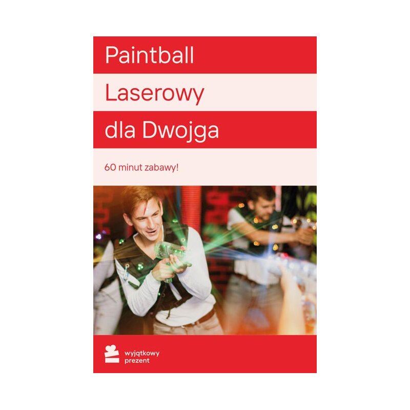 Karta podarunkowa WYJĄTKOWY PREZENT Paintball Laserowy dla Dwojga