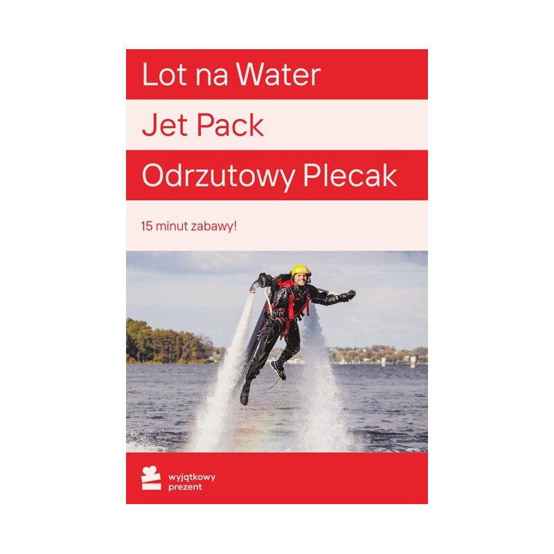 Karta podarunkowa WYJĄTKOWY PREZENT Lot Na Water Jet Pack Odrzutowy Plecak