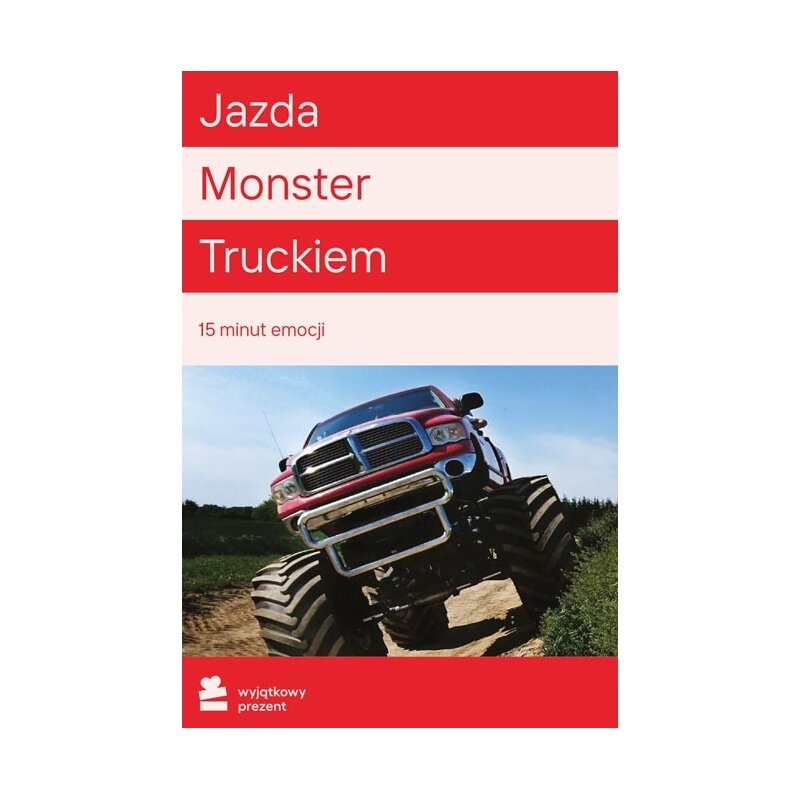Karta podarunkowa WYJĄTKOWY PREZENT Jazda Monster Truckiem