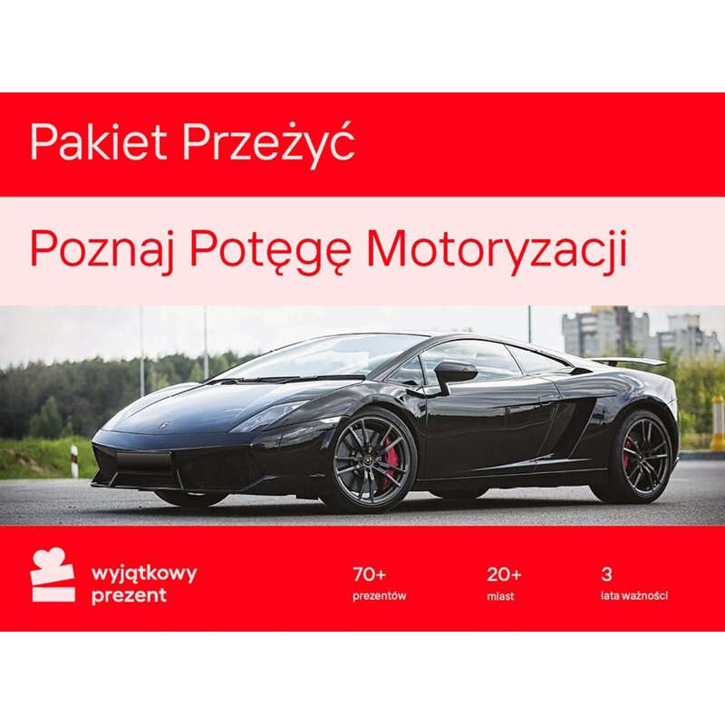 Karta podarunkowa WYJĄTKOWY PREZENT Pakiet Przeżyć - Poznaj Potęgę Motoryzacji