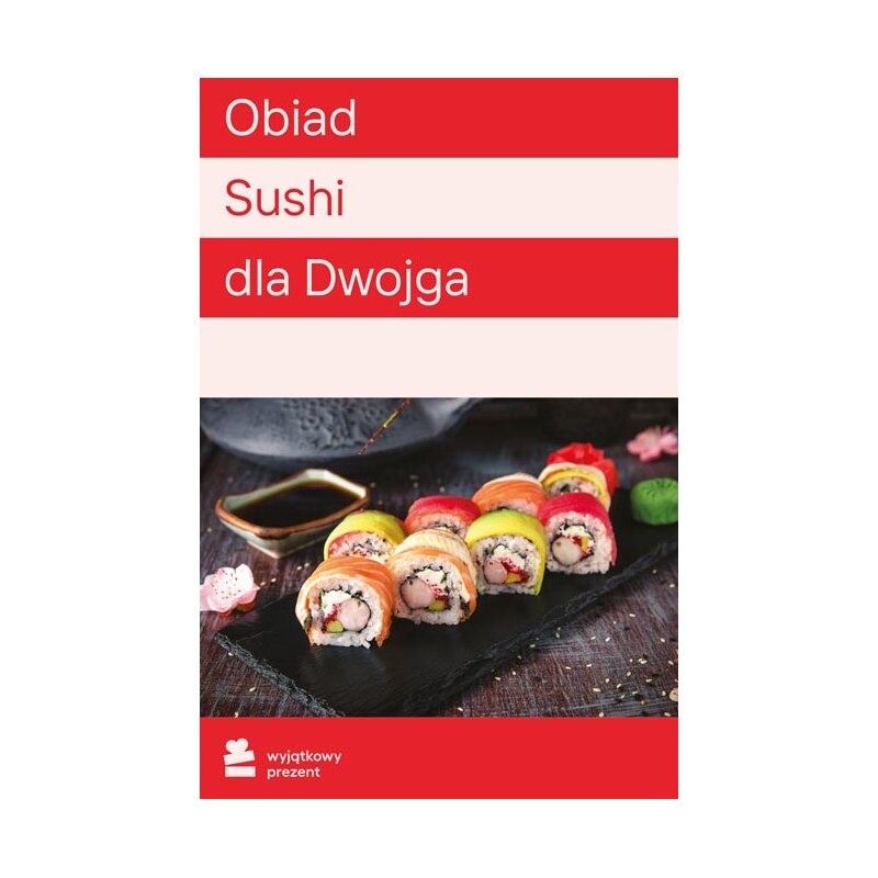 Karta podarunkowa WYJĄTKOWY PREZENT Obiad Sushi dla Dwojga Pakiet-Multicity