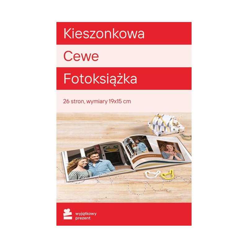 Karta podarunkowa WYJĄTKOWY PREZENT Kieszonkowa Cewe Fotoksiążka