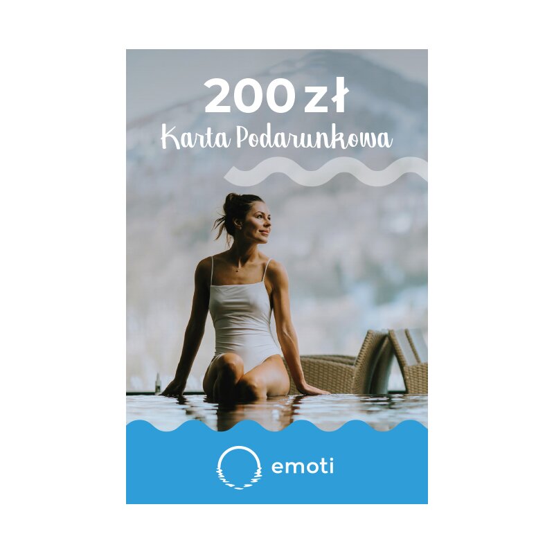 Karta podarunkowa WYJĄTKOWY PREZENT Emoti.pl 200 zł