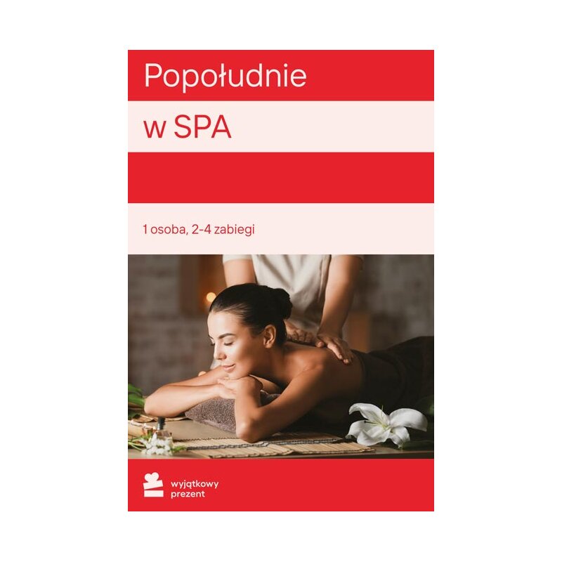 Karta podarunkowa WYJĄTKOWY PREZENT Popołudnie w Spa