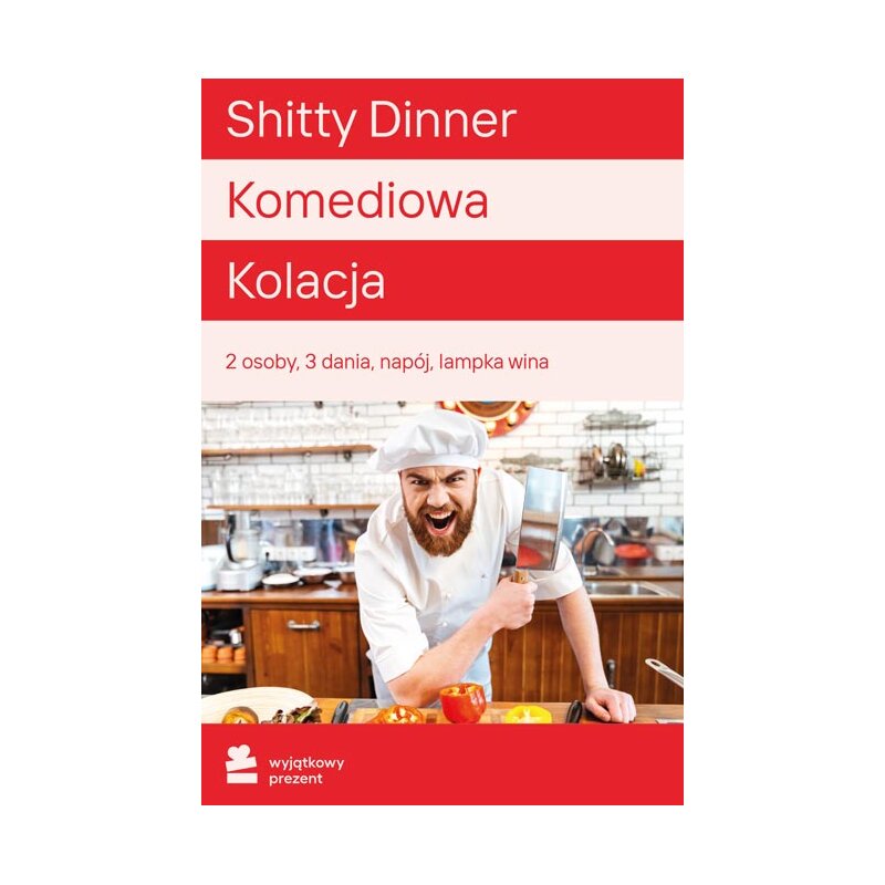Karta podarunkowa WYJĄTKOWY PREZENT Shitty Dinner - Komediowa Kolacja dla Dwojga