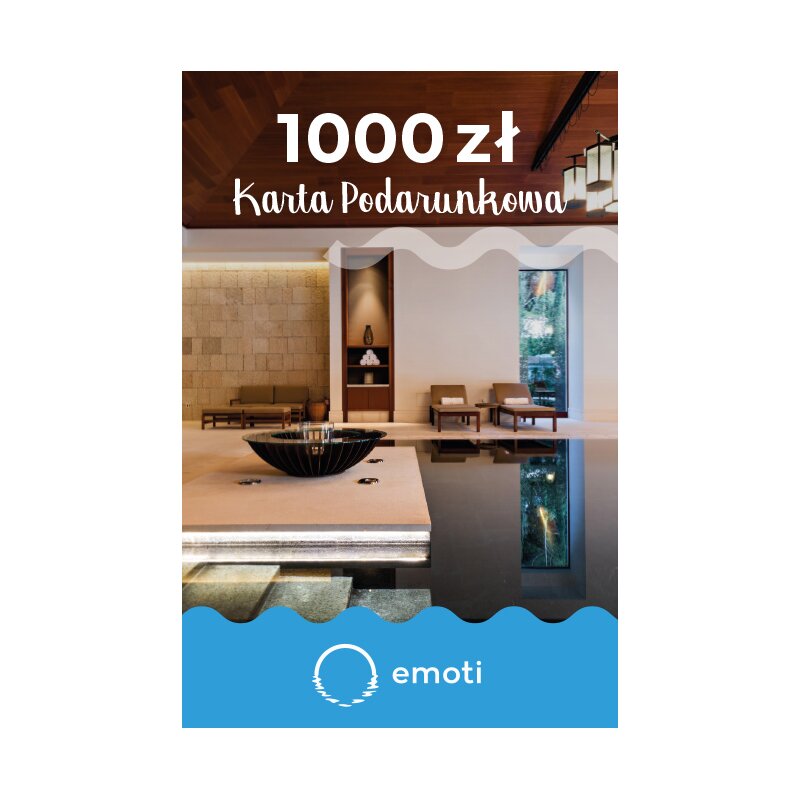 Karta podarunkowa WYJĄTKOWY PREZENT Emoti.pl 1000 zł